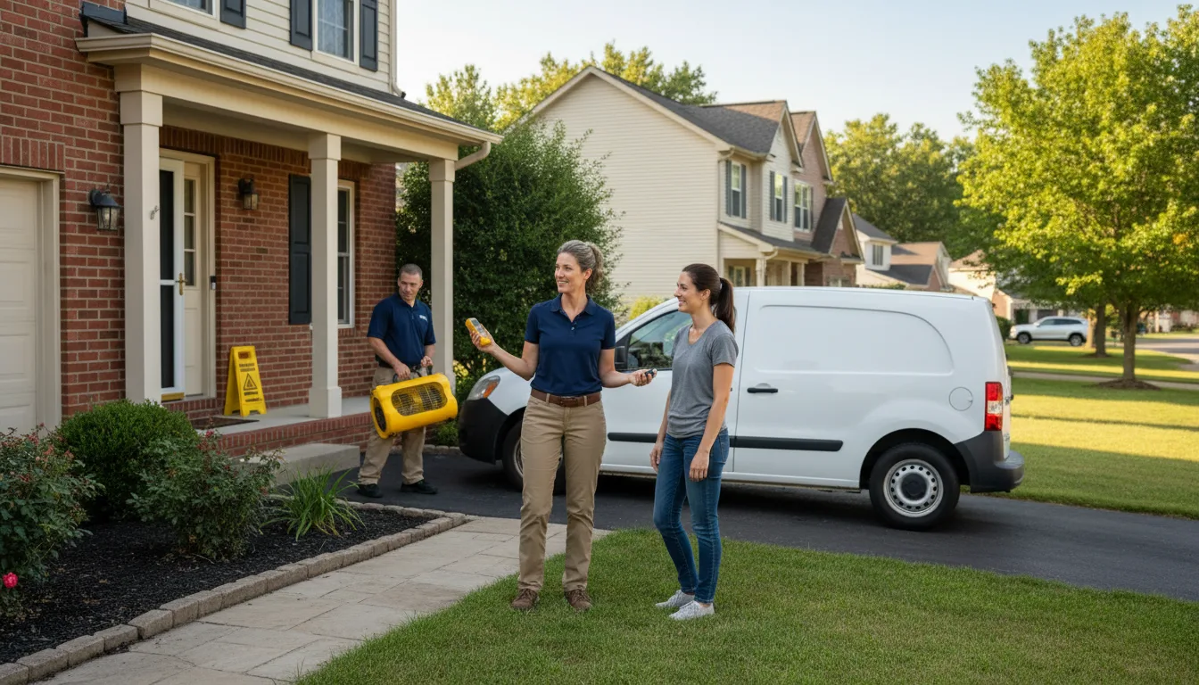Residential water damage restoration in Tilden, NE